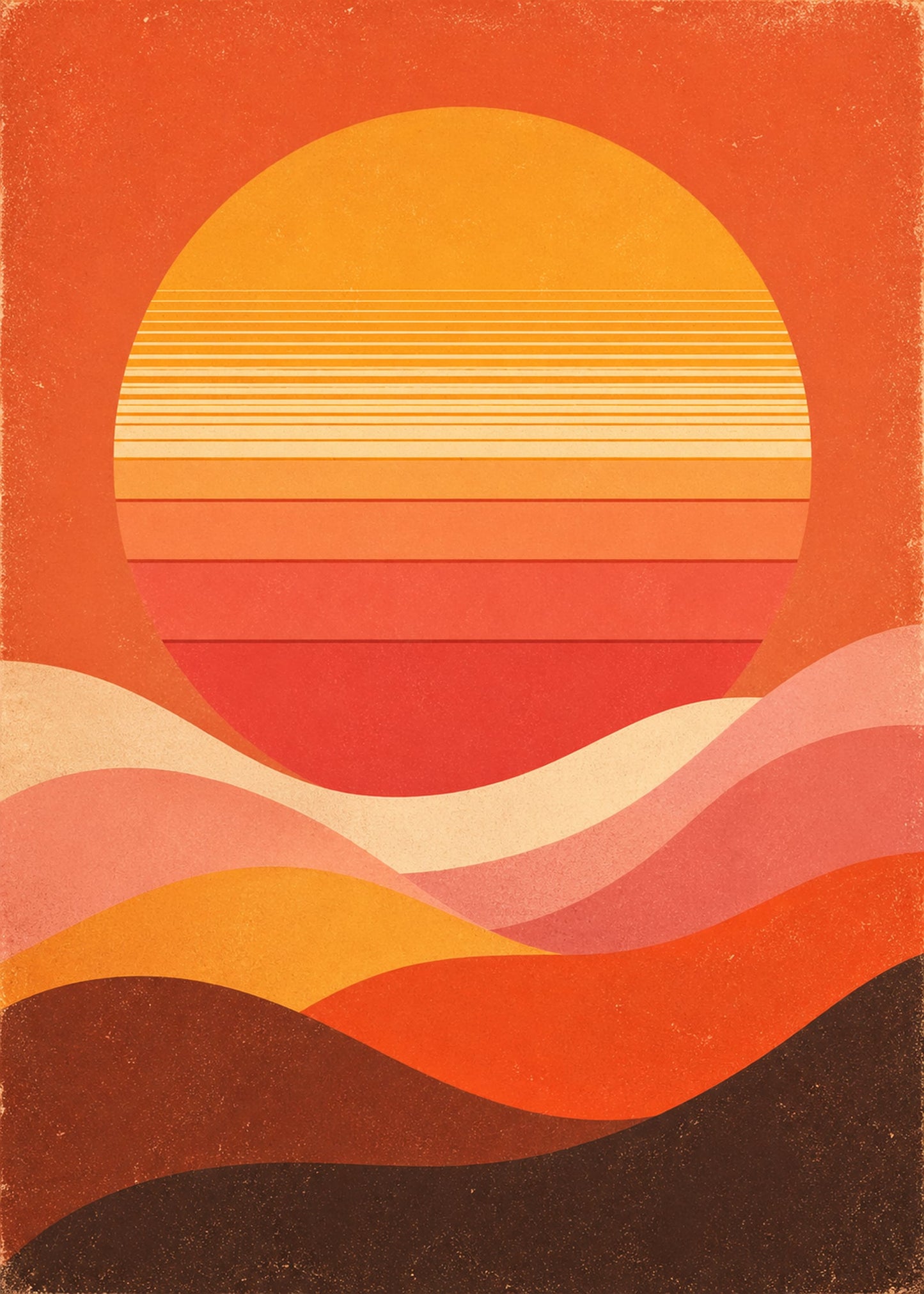 Ørken Solnedgang