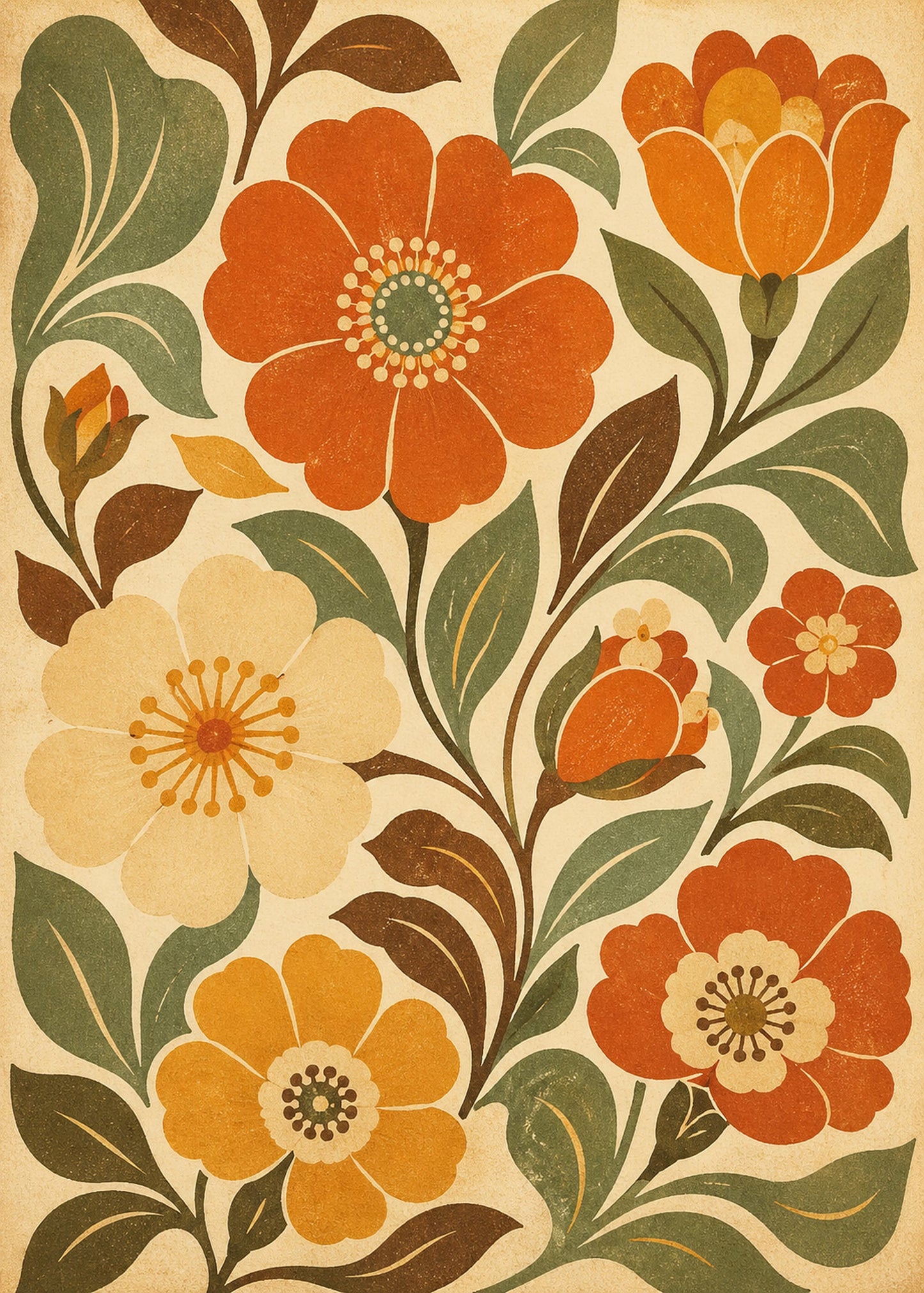 Retro Blomstereng