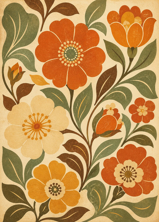 Retro Blomstereng