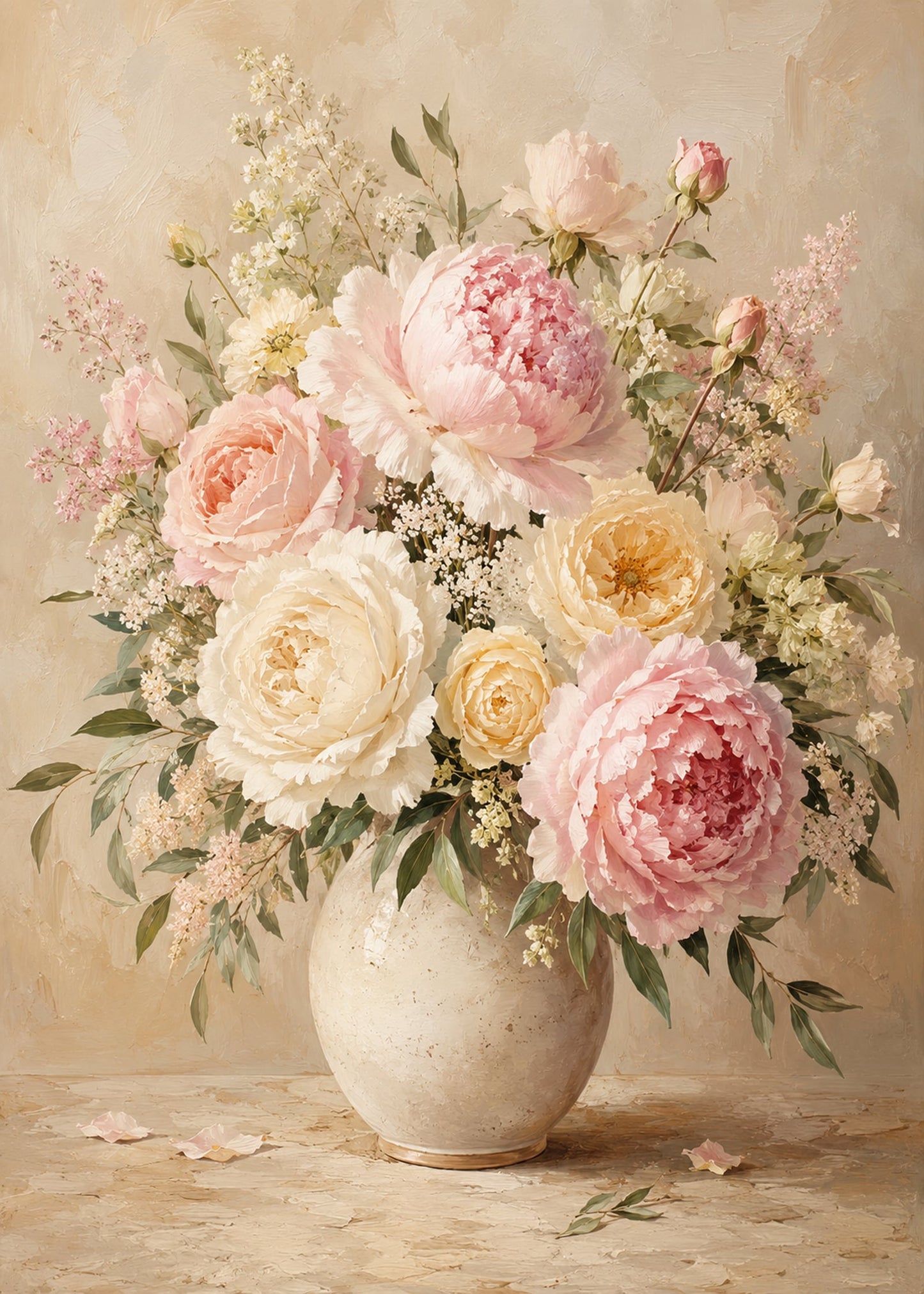 Pastellblomster i Vase